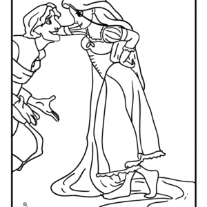 tangled coloring pages maximus jobs