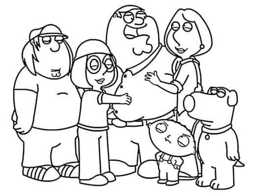 Family Guy Coloring Pages Printable for Free Download