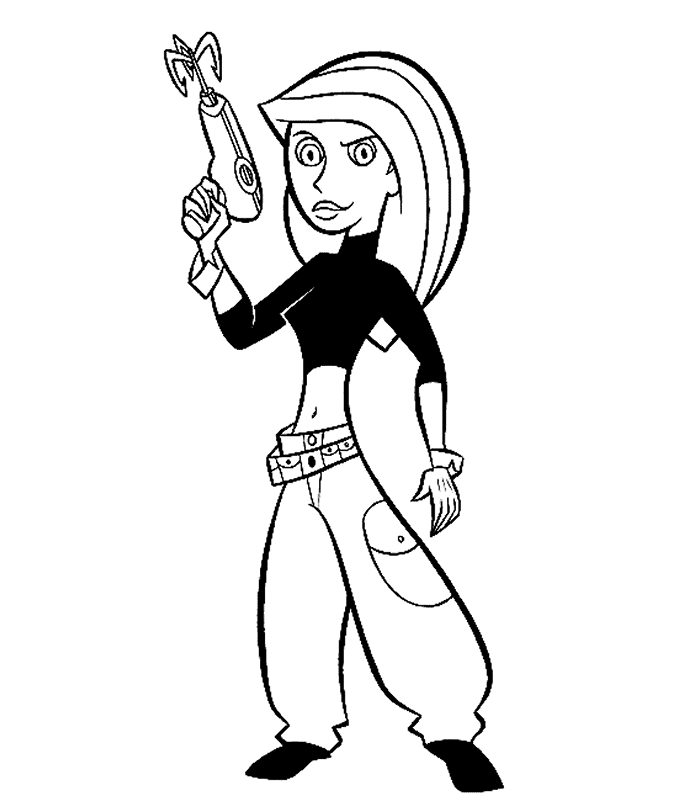 Kim Possible Coloring Pages Printable for Free Download