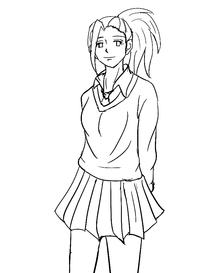 Momo Yaoyorozu Coloring Pages Printable for Free Download