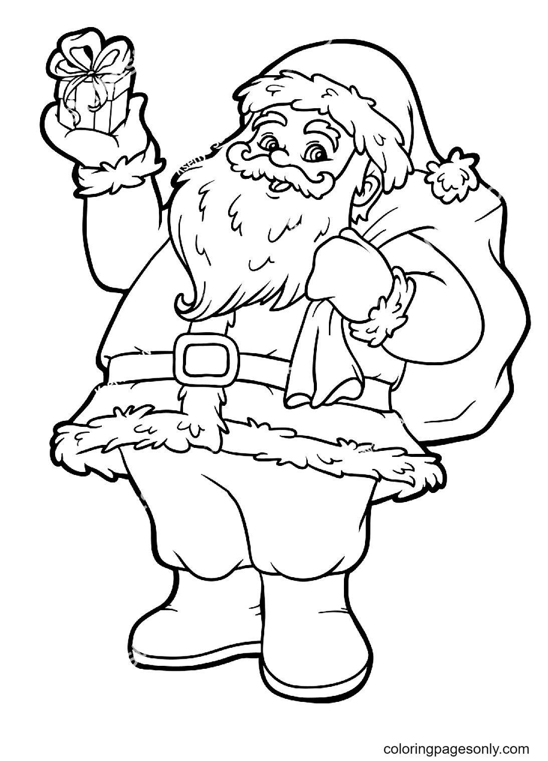 Santa Claus Coloring Pages Printable for Free Download