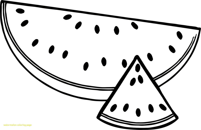 Watermelon Coloring Pages Printable for Free Download