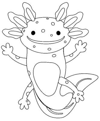 Axolotl Coloring Pages Printable for Free Download