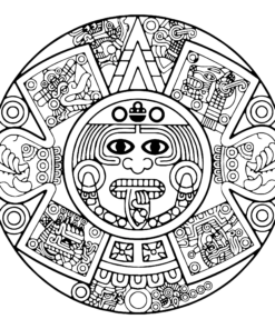 Maya civilization Coloring Pages Printable for Free Download