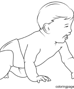 Baby Coloring Pages Printable for Free Download