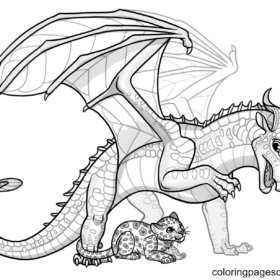 Wings Of Fire Coloring Pages Printable for Free Download