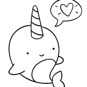 Narwhal Coloring Pages Printable for Free Download