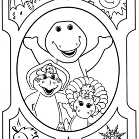 Barney and Friends Coloring Pages Printable for Free Download