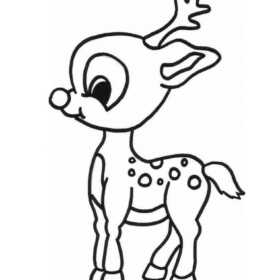 Rudolph Coloring Pages Printable for Free Download