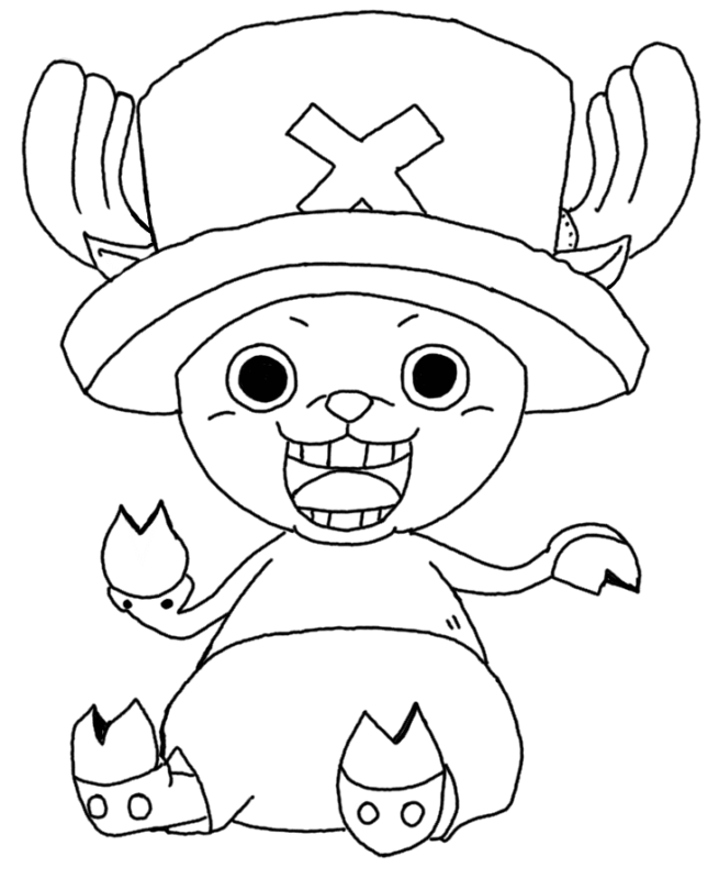 Tony Tony Chopper Coloring Pages Printable for Free Download