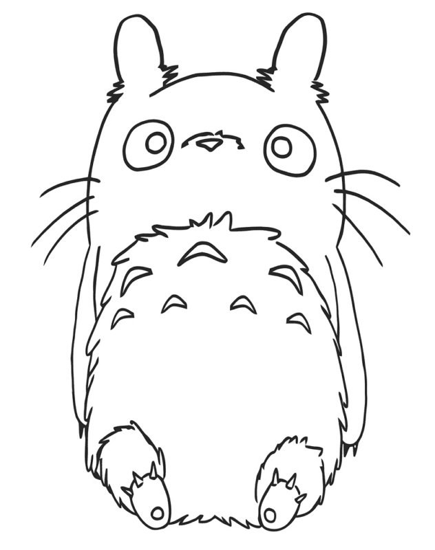 My Neighbor Totoro Coloring Pages Printable for Free Download