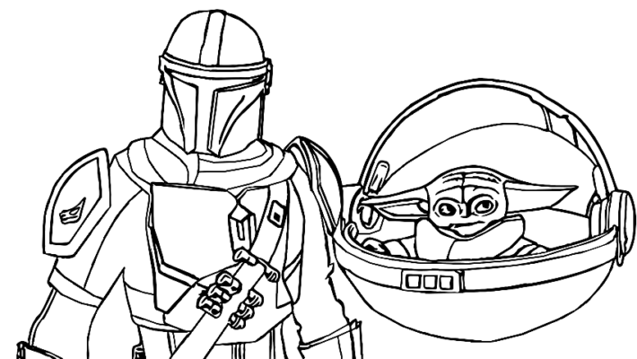 Mandalorian Coloring Pages Printable for Free Download