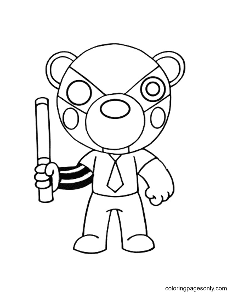 Demon Piggy Roblox Coloring Pages - Free Printable Coloring Pages