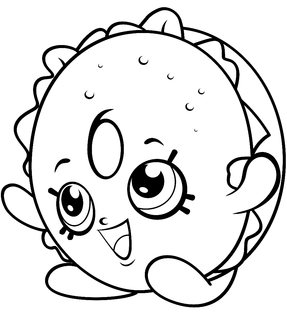 100 shopkins coloring pages