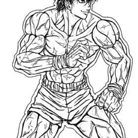 Baki Hanma Coloring Pages Printable for Free Download