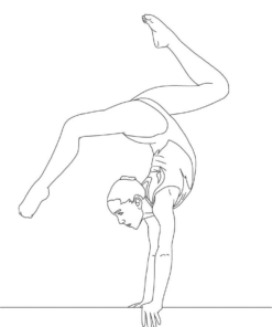 Gymnastics Coloring Pages Printable for Free Download