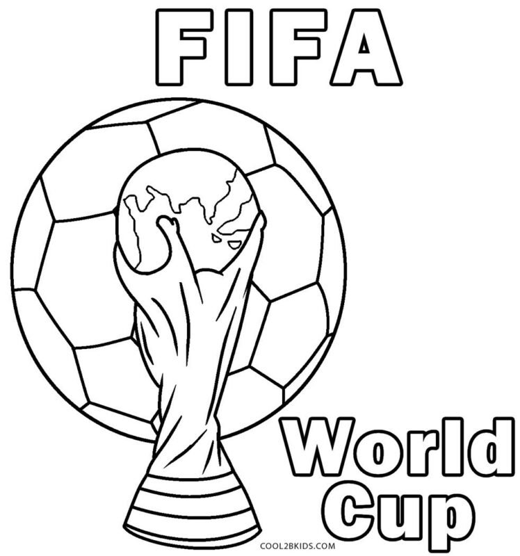 World Cup Logo Coloring Pages Printable for Free Download