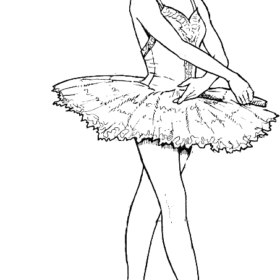 Ballerina Coloring Pages Printable for Free Download