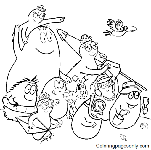 Barbapapa Coloring Pages Printable for Free Download