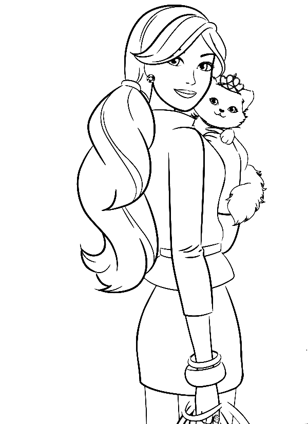 Barbie Coloring Pages Printable for Free Download