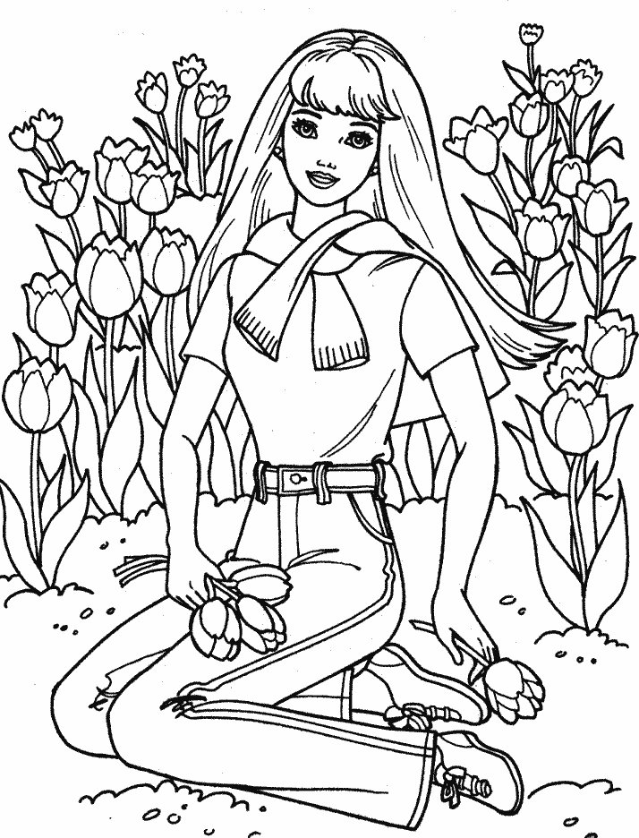 Barbie Horse Coloring Pages Printable for Free Download