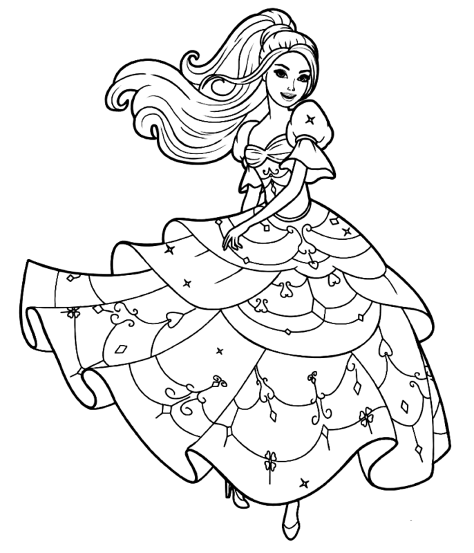 Barbie Coloring Pages Printable for Free Download