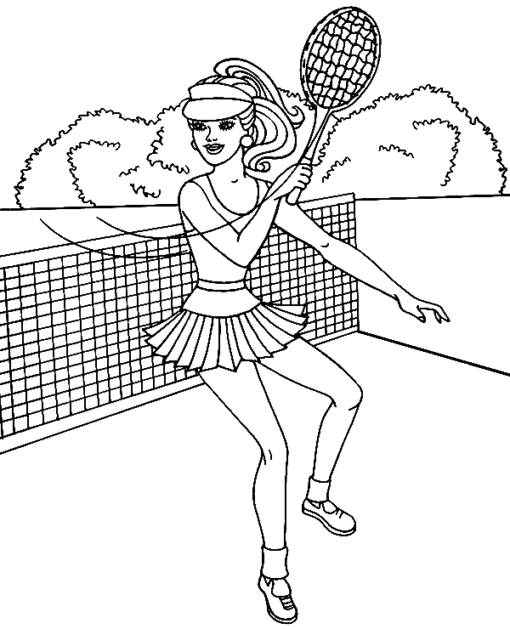 Tennis Coloring Pages Printable for Free Download