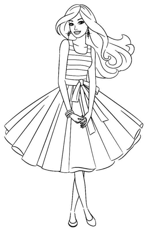 Barbie Coloring Pages Printable for Free Download