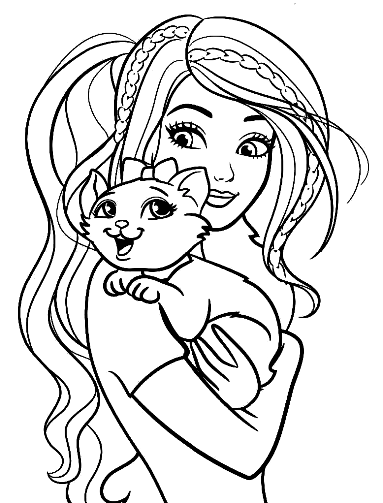 Barbie Coloring Pages Printable for Free Download