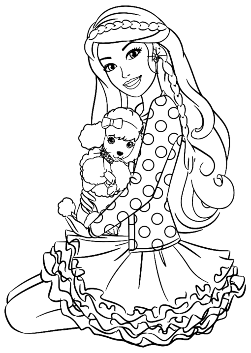 Barbie Coloring Pages Printable for Free Download