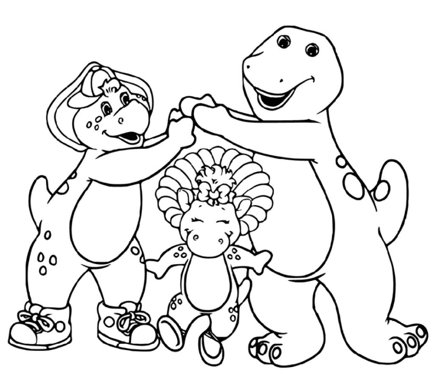 Barney and Friends Coloring Pages Printable for Free Download