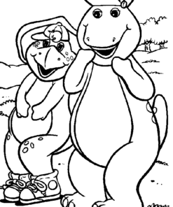 Barney and Friends Coloring Pages Printable for Free Download