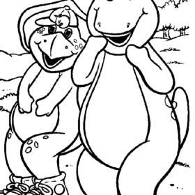 Barney and Friends Coloring Pages Printable for Free Download