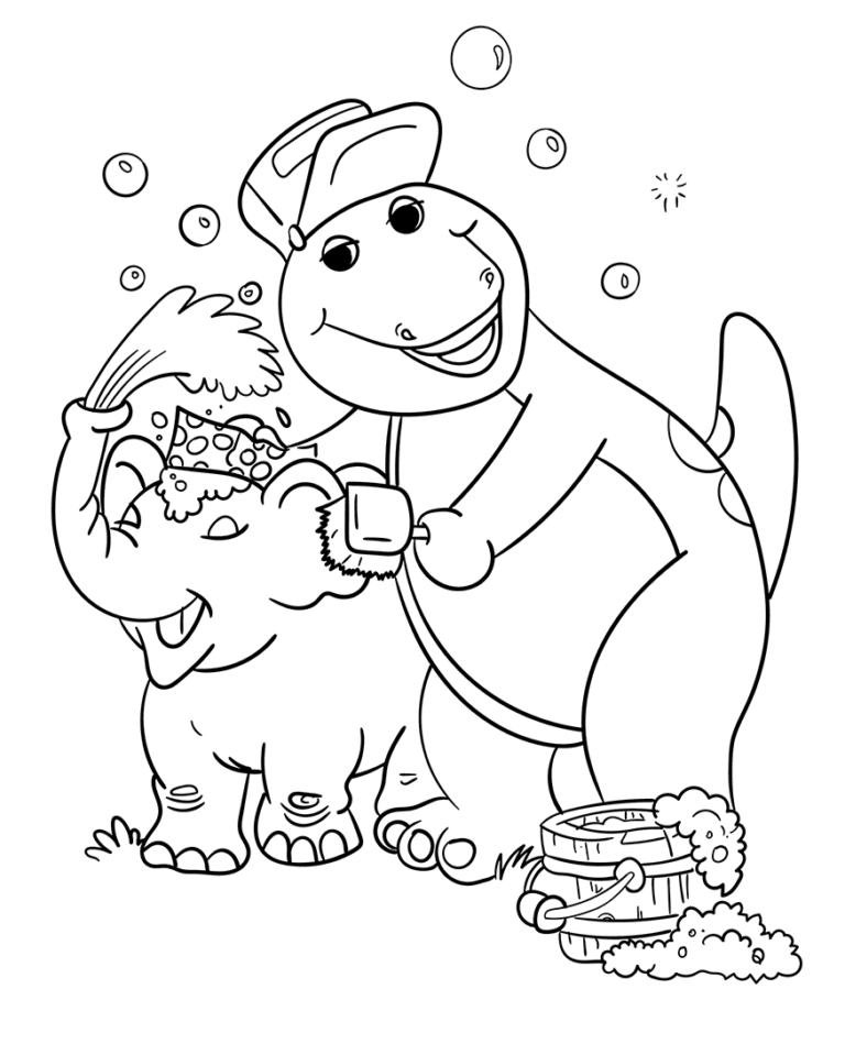 Barney and Friends Coloring Pages Printable for Free Download