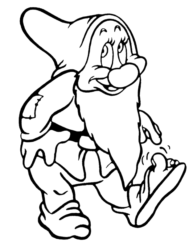 Seven Dwarfs Coloring Pages Printable For Free Download 