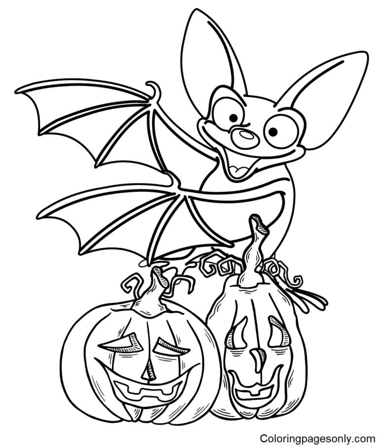 Bat Coloring Pages Printable for Free Download