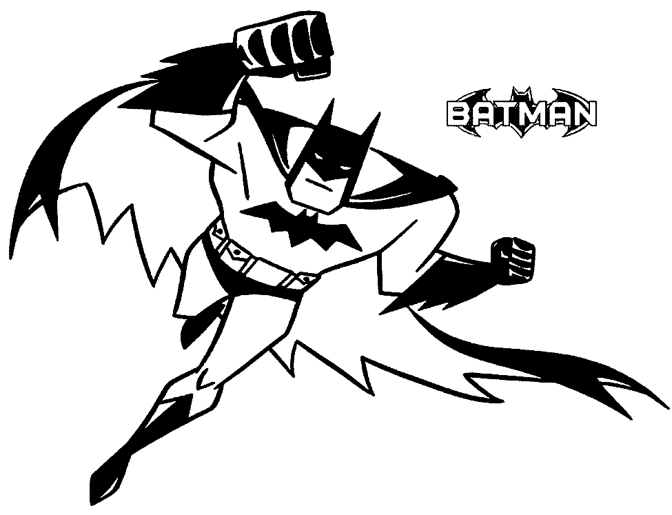 batman face coloring page