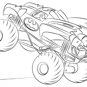 Monster Truck Coloring Pages Printable for Free Download