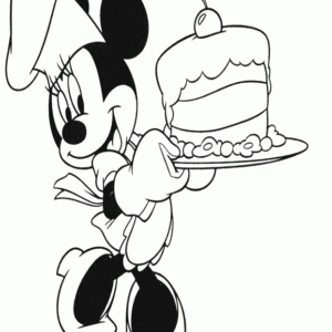 disney happy birthday coloring page