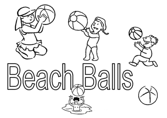 Beach Ball Coloring Pages Printable for Free Download