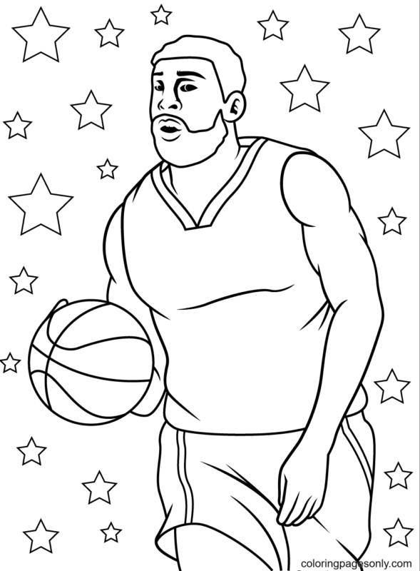 Basketball Coloring Pages Printable for Free Download