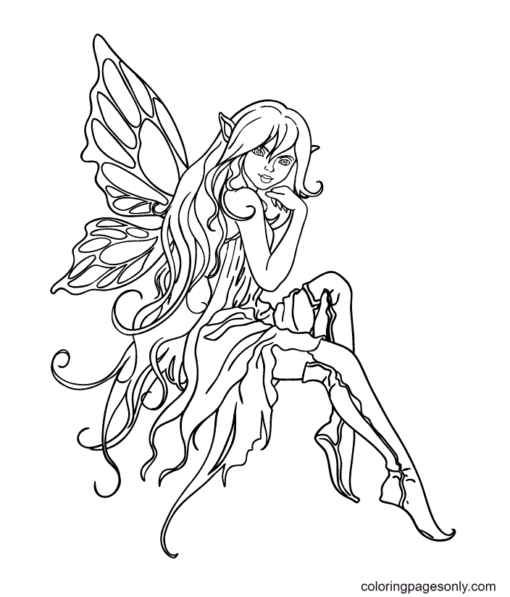 Fairy Coloring Pages Printable for Free Download