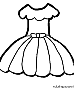 Dress Coloring Pages Printable for Free Download