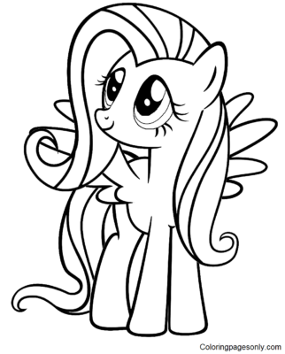 Fluttershy Coloring Pages Printable for Free Download