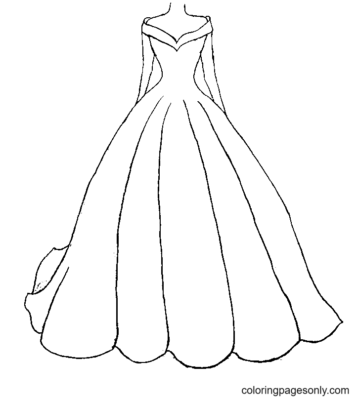 Dress Coloring Pages Printable for Free Download