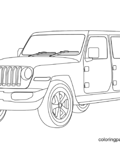 Jeep Coloring Pages Printable for Free Download