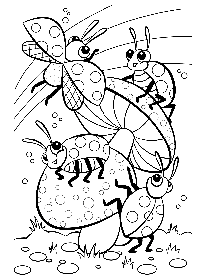 Bugs Coloring Pages Printable for Free Download