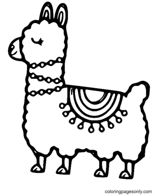 Llama Coloring Pages Printable for Free Download