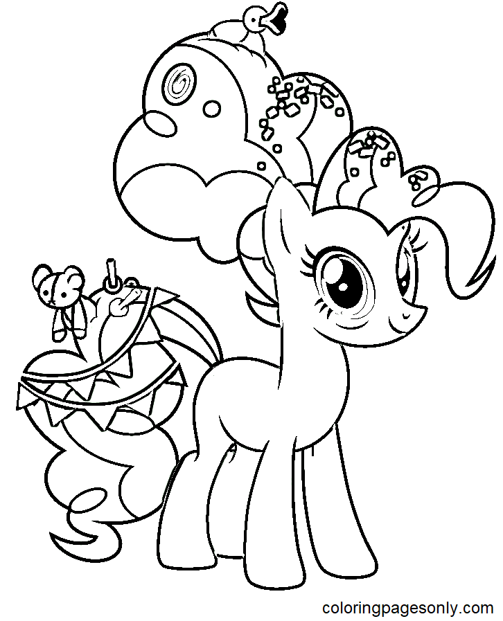my little pony coloring pages young pinkie pie