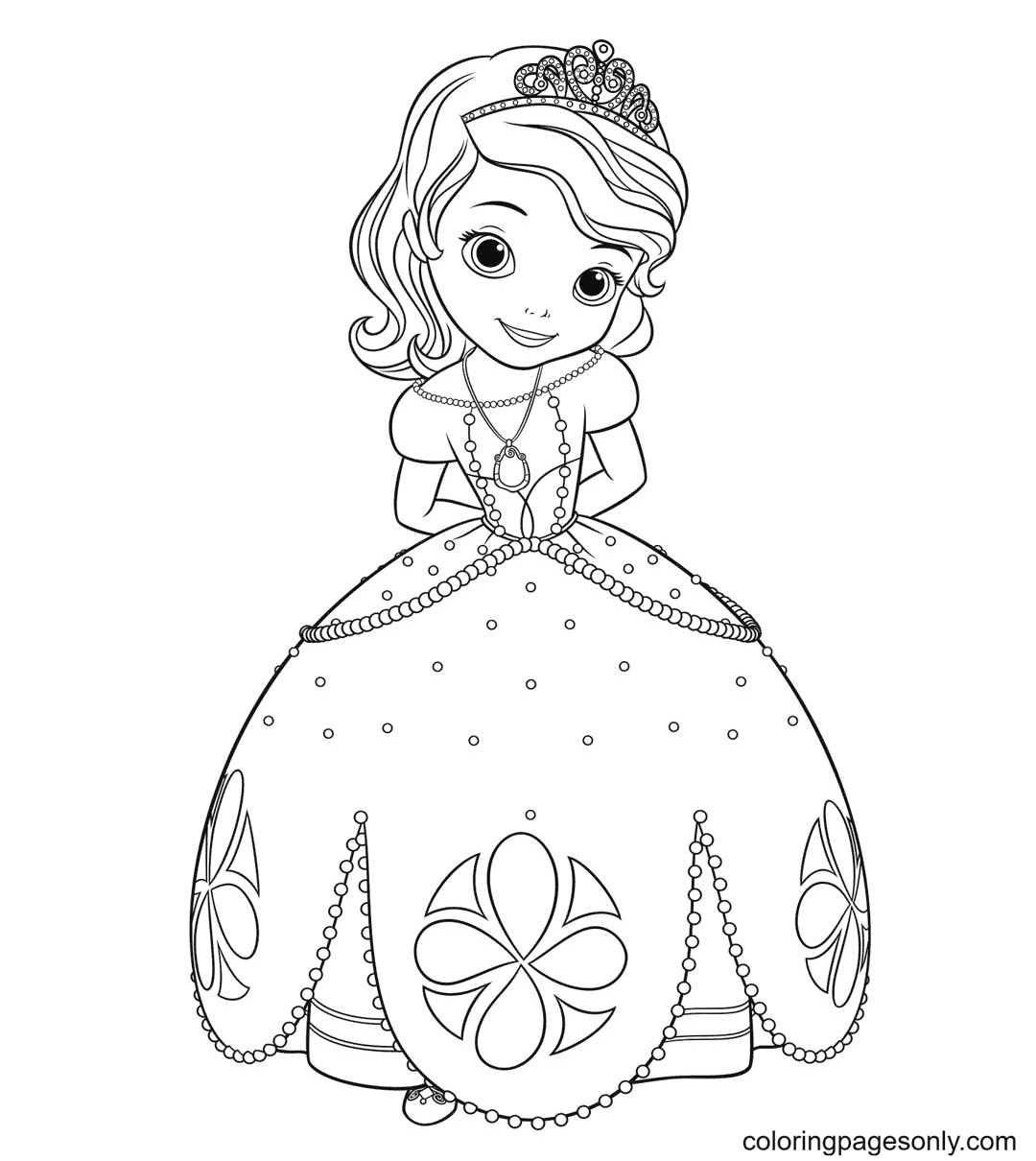 Sofia The First Coloring Pages Printable for Free Download